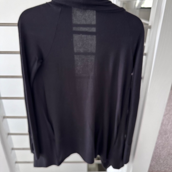 Lilly Pulitzer Elyssa Wrap Knit Cardigan Sweater Black XXS - Picture 8 of 8